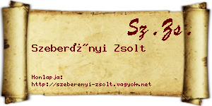 Szeberényi Zsolt névjegykártya